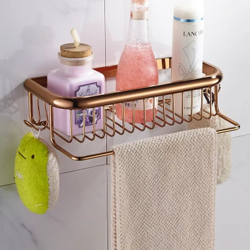 Gold Bathroom Shelf Total Brass Soap Holder 30Cm/45Cm Bathroom Shelves Bathroom Shampoo Holder Basket Bathroom Holder