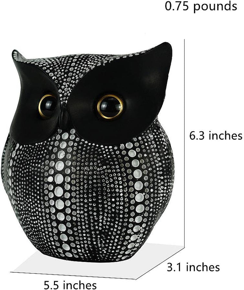 Owl Statue Shelf Table Living Room Bedroom Decor Animal Figurines Gifts for Men Women Friends