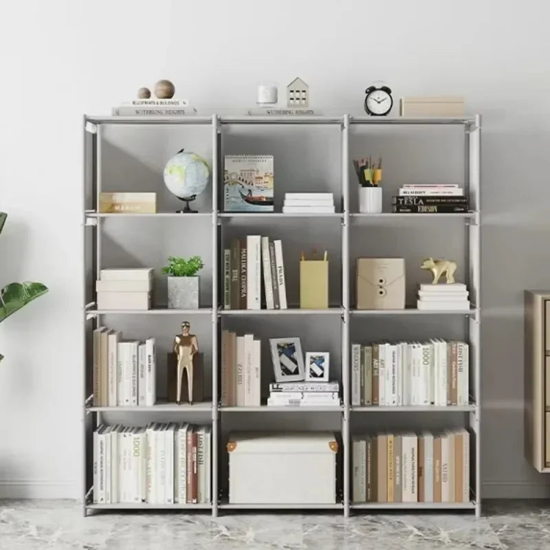 Multilayer Dustproof Wardrobe High Capacity Partition Bookshelf Bedroom Open Simple Assembly Storage Cabinet Bedroom Furniture