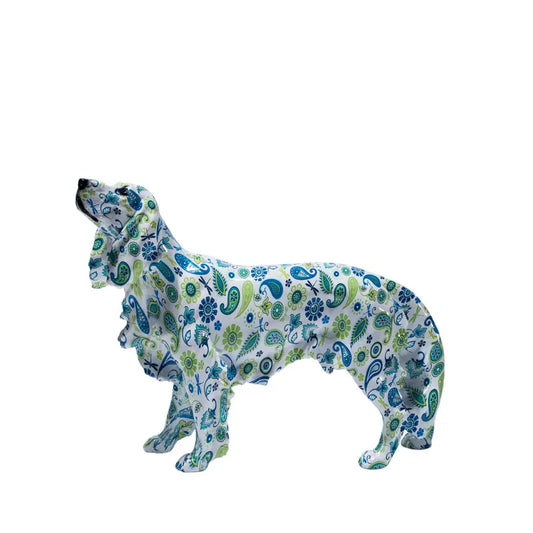 Creative Home Modern Graffiti Painted Colorful Shepherd Dog Decoration Wine Cabinet Office Decoration Desktop Decoration Craft