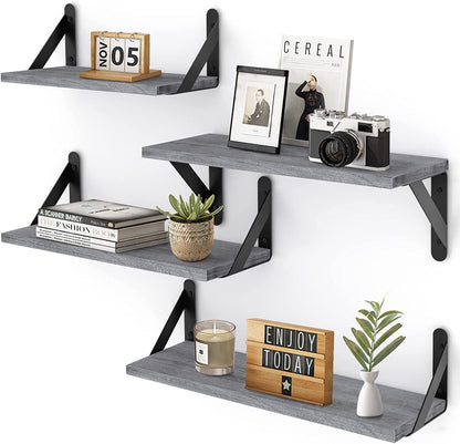Estantes Flotantes Madera Rústica Para Decorar El Baño Sala De Estar Y Plantas