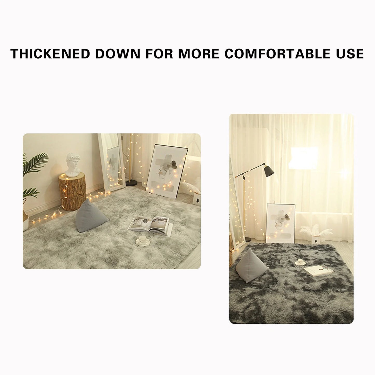 Ultra Soft Shaggy Area Rugs for Bedroom Living Room Plush Carpet Floor Mat Indoor Plush Fluffy Area Rugs for Home Decor,5.2'X2.6'