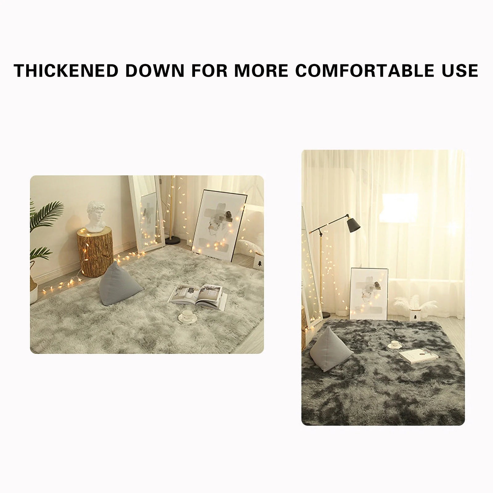 Ultra Soft Shaggy Area Rugs for Bedroom Living Room Plush Carpet Floor Mat Indoor Plush Fluffy Area Rugs for Home Decor,5.2'X2.6'