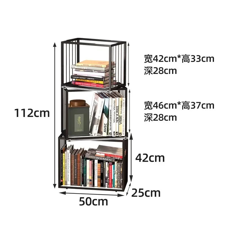 Rotating Bookshelf Storage Book Shelves Magazine Rack Shelf Organizer Aesthetic Children'S Bookcases Estantes Storage Furniture