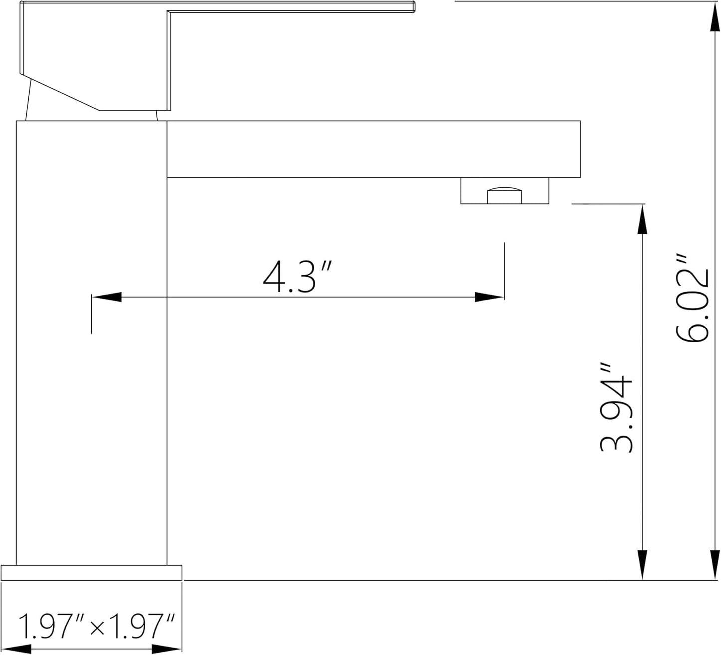 Bathroom Faucet, Modern Bathroom Faucet Brushed Nickel Single Hole Bathroom Sink Faucet, Single Handle Bathroom Faucet with Pop up Drain