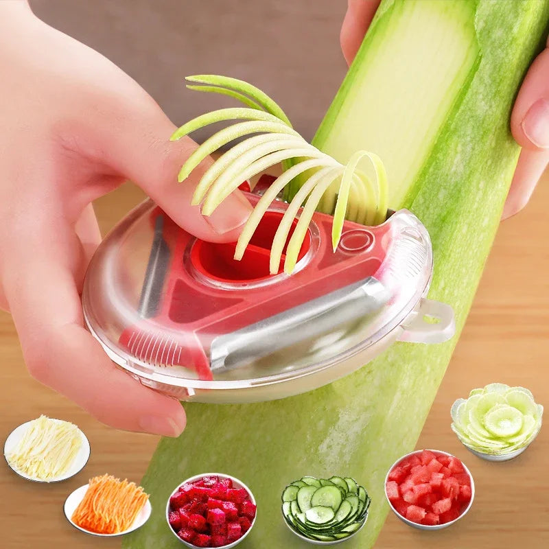 1-2Pcs 3In1 Kitchen Convenience Vegetable Peeler Carrot Grater Fruit Cutter Hredding Tool Kitchen Gadgets Set Kitchen Supplies