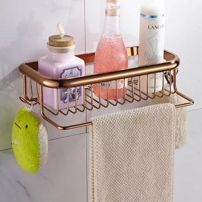 Gold Bathroom Shelf Total Brass Soap Holder 30Cm/45Cm Bathroom Shelves Bathroom Shampoo Holder Basket Bathroom Holder