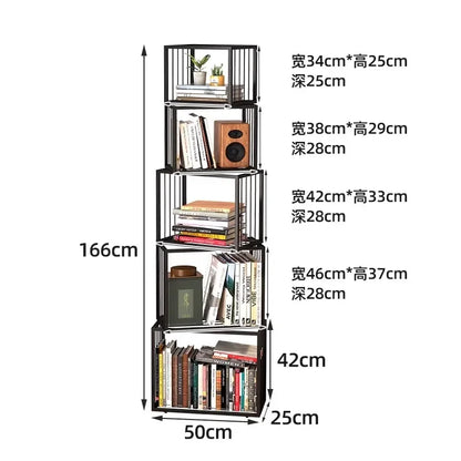 Rotating Bookshelf Storage Book Shelves Magazine Rack Shelf Organizer Aesthetic Children'S Bookcases Estantes Storage Furniture