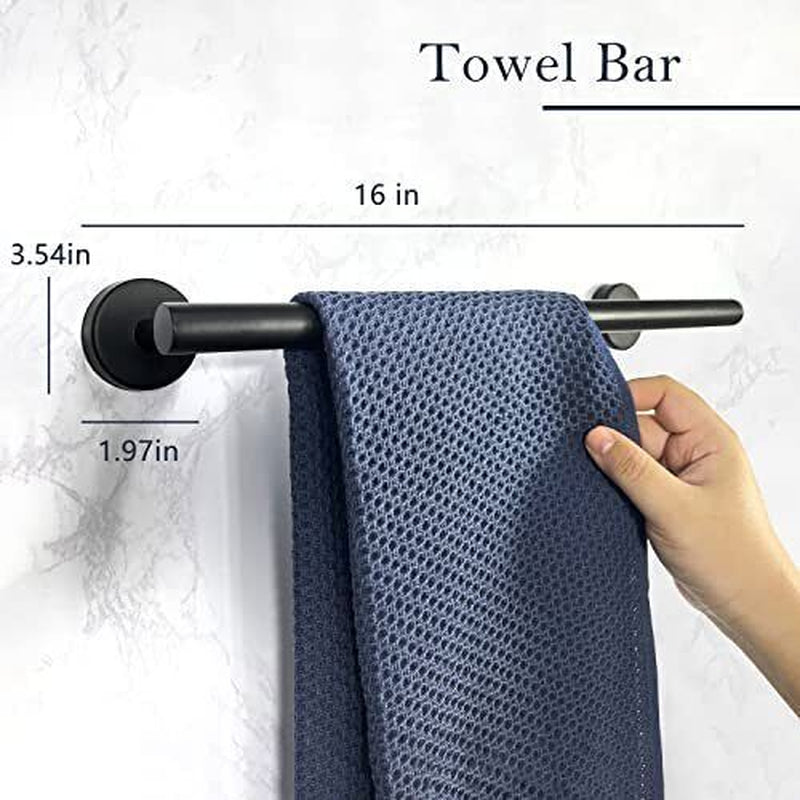 Bathroom Accessory Set, Bathroom Sets Accessories, Matte Black Bathroom