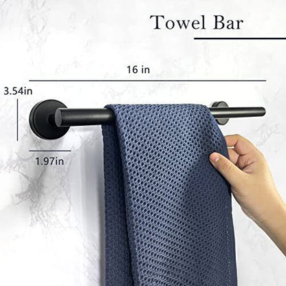 Bathroom Accessory Set, Bathroom Sets Accessories, Matte Black Bathroom