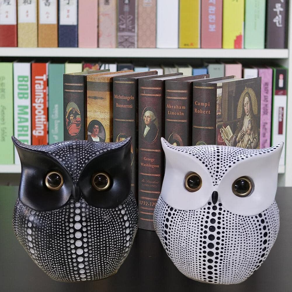 Owl Statue Shelf Table Living Room Bedroom Decor Animal Figurines Gifts for Men Women Friends