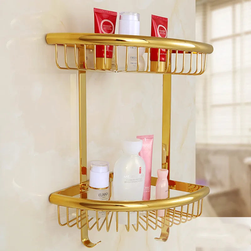 Gold Bathroom Accessories Bath Brass Bathroom Soap Dish Set Toilet Life Bathroom Rack Paper Holder Bathroom Appliance