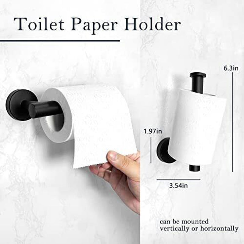 Bathroom Accessory Set, Bathroom Sets Accessories, Matte Black Bathroom