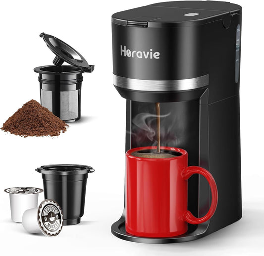 Slim Single Serve K-Cup Pod Coffee Maker Multistream Technology Black