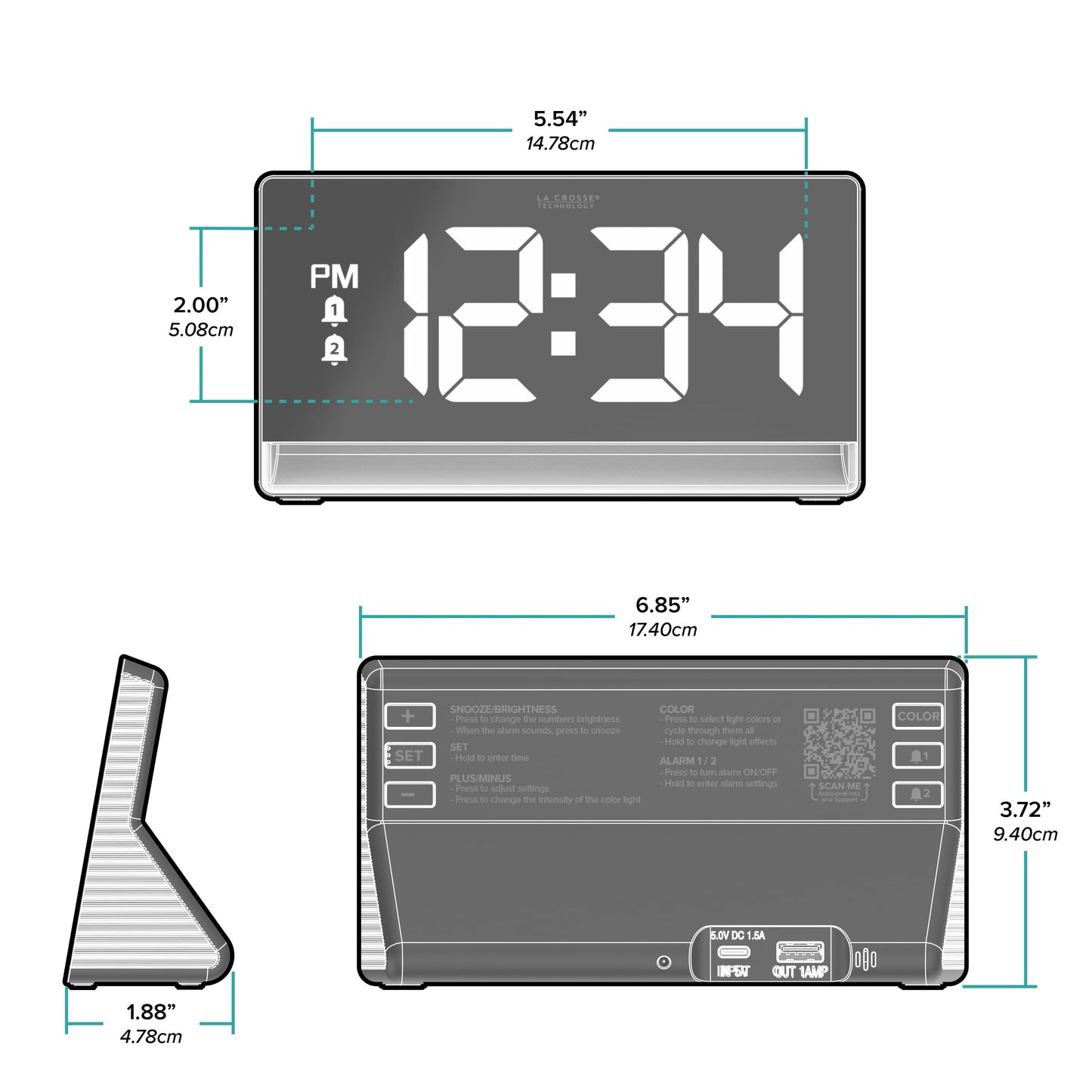 Digital Color Changing Deep Sleep Alarm Clock