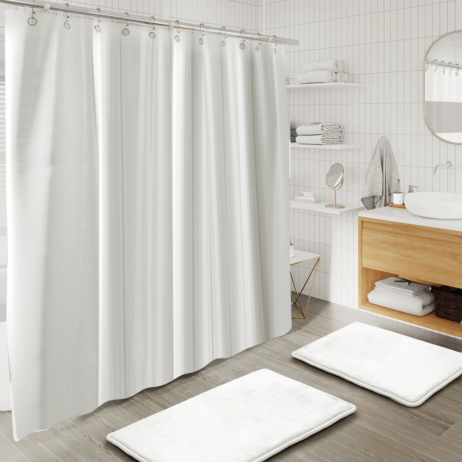20 Piece Bathroom Accessories Set, White Bathroom Decor Set