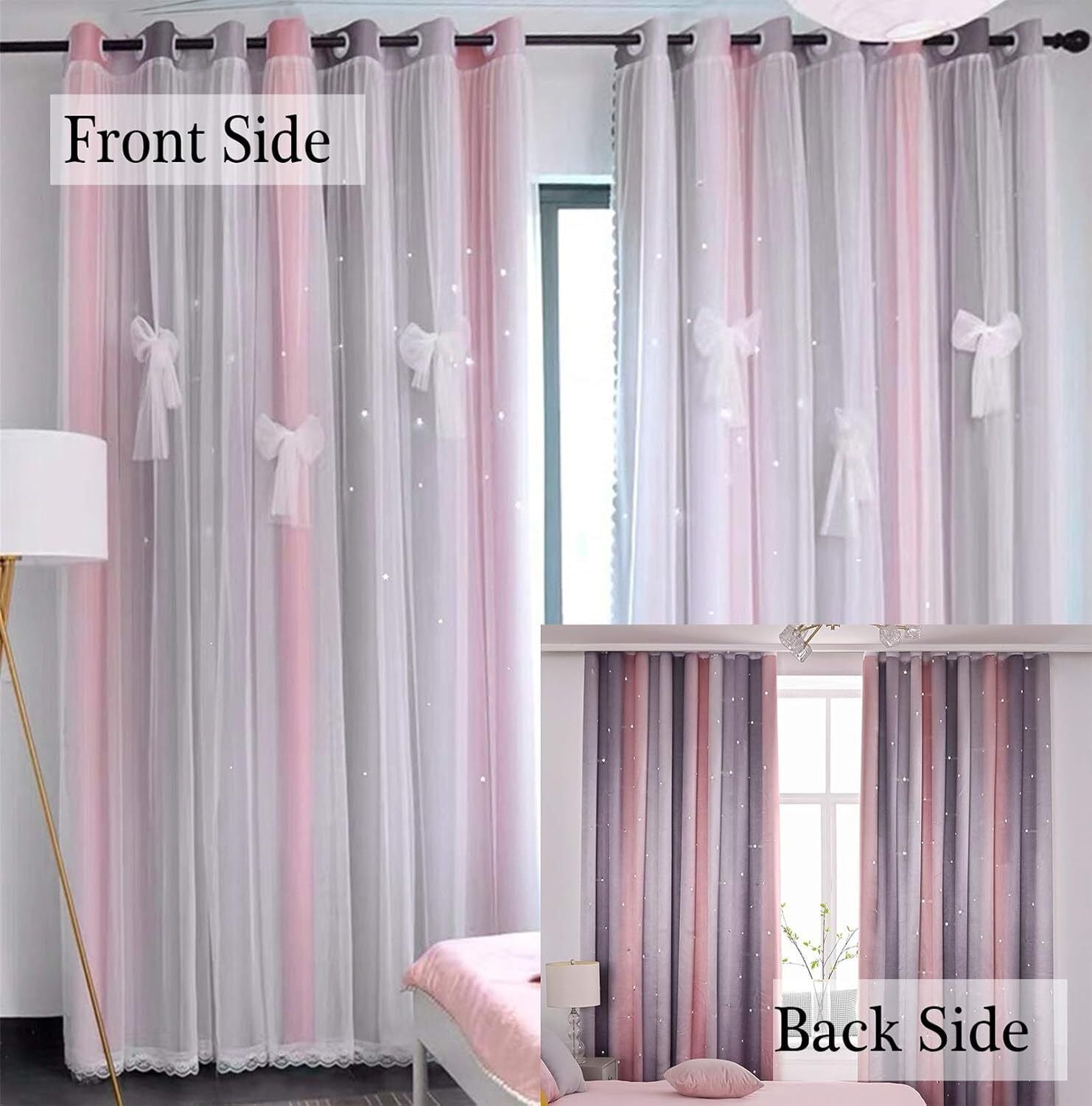 Cortinas De Unicornio Para Cuarto Nina Paneles Decoracion Cuarto Niiñas Decora