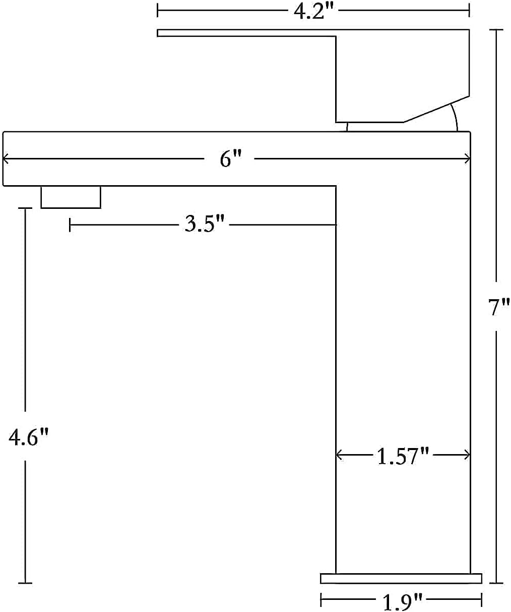 Modern Bathroom Faucet, Matte Black Bathroom Sink Faucet, Single Hole Bathroom Faucet, Single Handle Bathroom Faucet with Pop up Drain