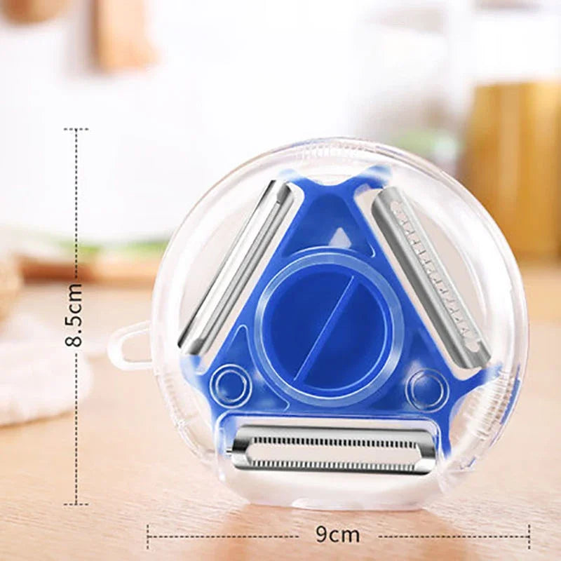 1-2Pcs 3In1 Kitchen Convenience Vegetable Peeler Carrot Grater Fruit Cutter Hredding Tool Kitchen Gadgets Set Kitchen Supplies