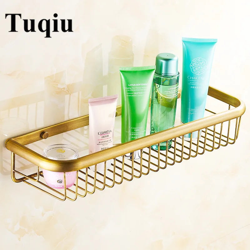 Gold Bathroom Shelf Total Brass Soap Holder 30Cm/45Cm Bathroom Shelves Bathroom Shampoo Holder Basket Bathroom Holder