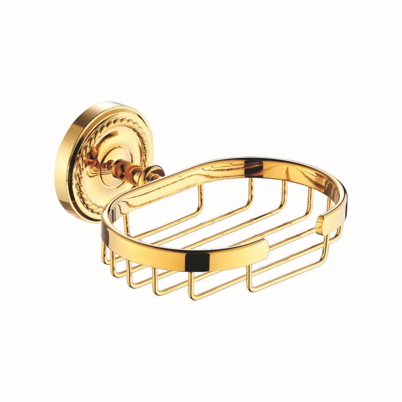 Gold Bathroom Accessories Bath Brass Bathroom Soap Dish Set Toilet Life Bathroom Rack Paper Holder Bathroom Appliance