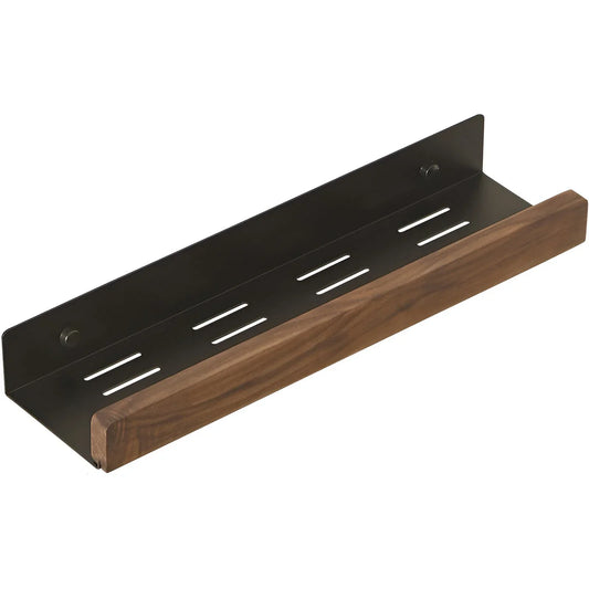 Black Walnut Wood Bathroom Storage Shelf Wall Mounted Toilet Non Perforated Bathroom Storage Rack Bathroom Organizer
