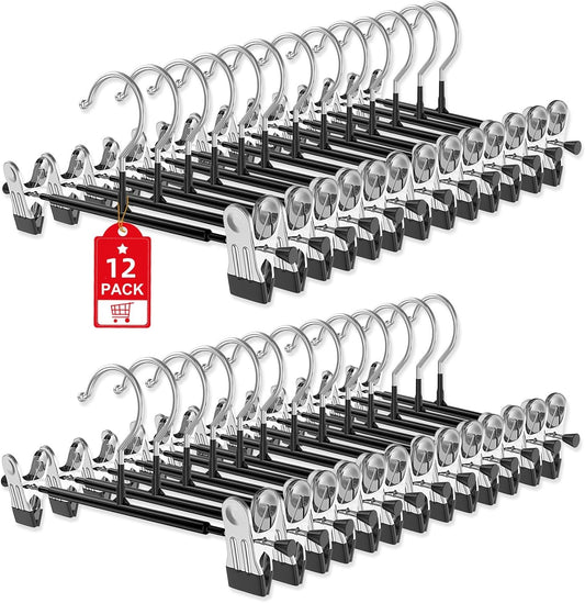 Perchas Para Faldas Clips Perchas Faldas Ajustables Para Mujeres Organizadores