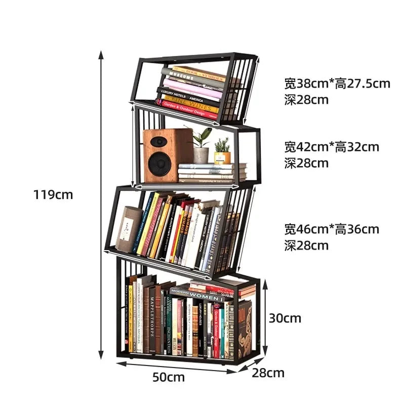 Rotating Bookshelf Storage Book Shelves Magazine Rack Shelf Organizer Aesthetic Children'S Bookcases Estantes Storage Furniture