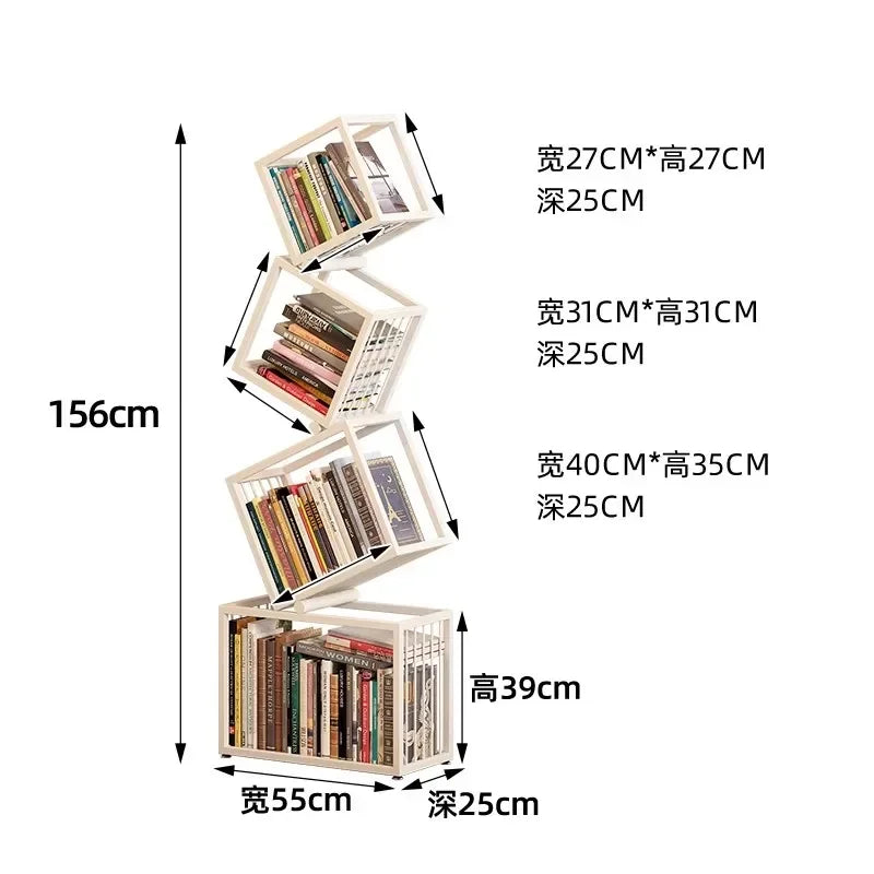 Rotating Bookshelf Storage Book Shelves Magazine Rack Shelf Organizer Aesthetic Children'S Bookcases Estantes Storage Furniture
