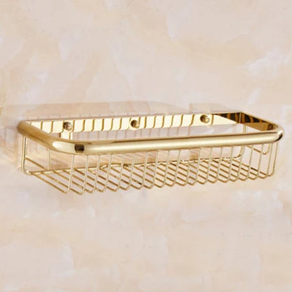 Gold Bathroom Shelf Total Brass Soap Holder 30Cm/45Cm Bathroom Shelves Bathroom Shampoo Holder Basket Bathroom Holder