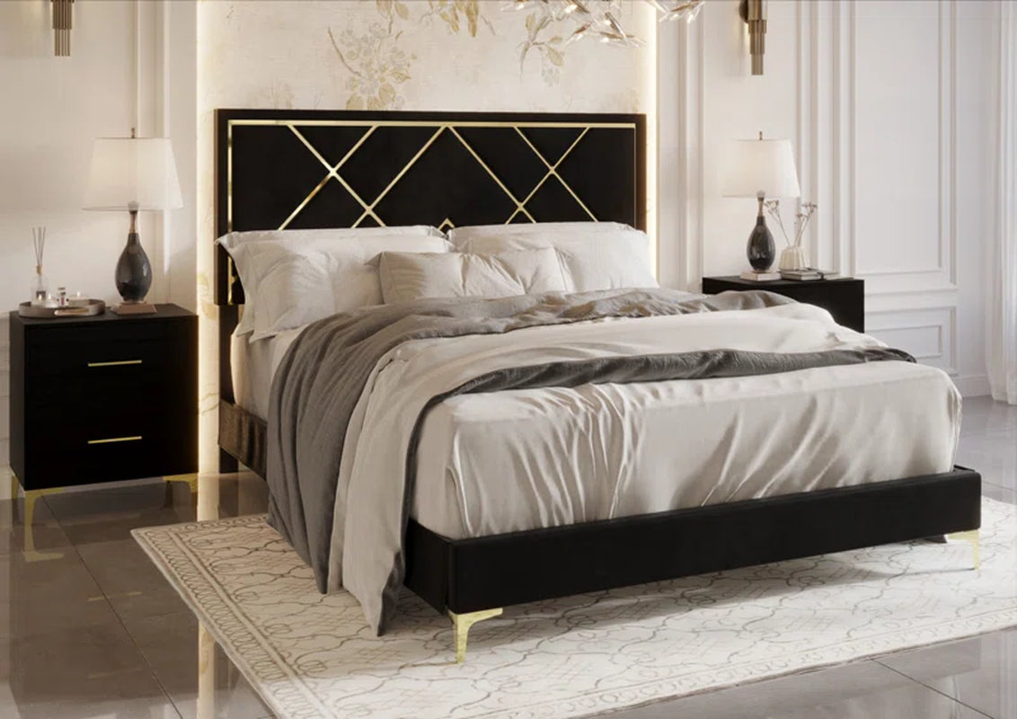 Lausyn Upholstered Standard 3 Piece Bedroom Set
