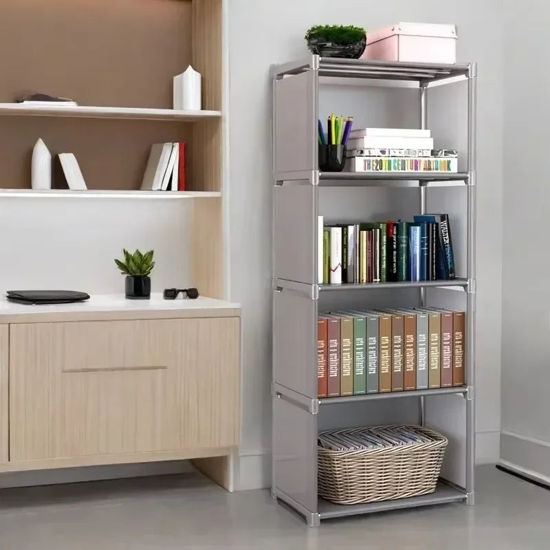 Multilayer Dustproof Wardrobe High Capacity Partition Bookshelf Bedroom Open Simple Assembly Storage Cabinet Bedroom Furniture
