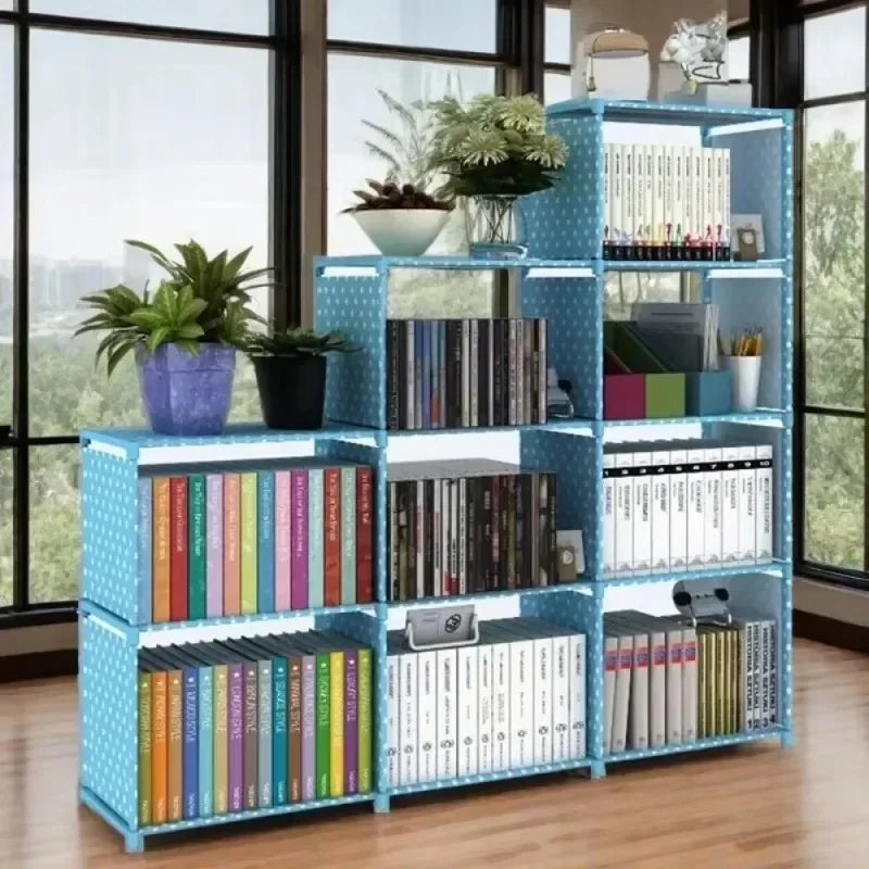 Multilayer Dustproof Wardrobe High Capacity Partition Bookshelf Bedroom Open Simple Assembly Storage Cabinet Bedroom Furniture