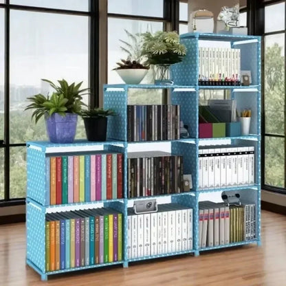 Multilayer Dustproof Wardrobe High Capacity Partition Bookshelf Bedroom Open Simple Assembly Storage Cabinet Bedroom Furniture