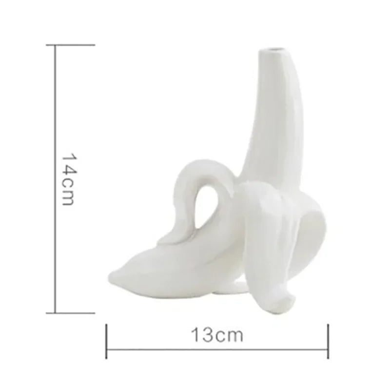 Nordic Art Ceramic Vase Creative Black and White Ceramic Face Vase Decoration Home Decoration Crafts Porcelain Vase Decoration