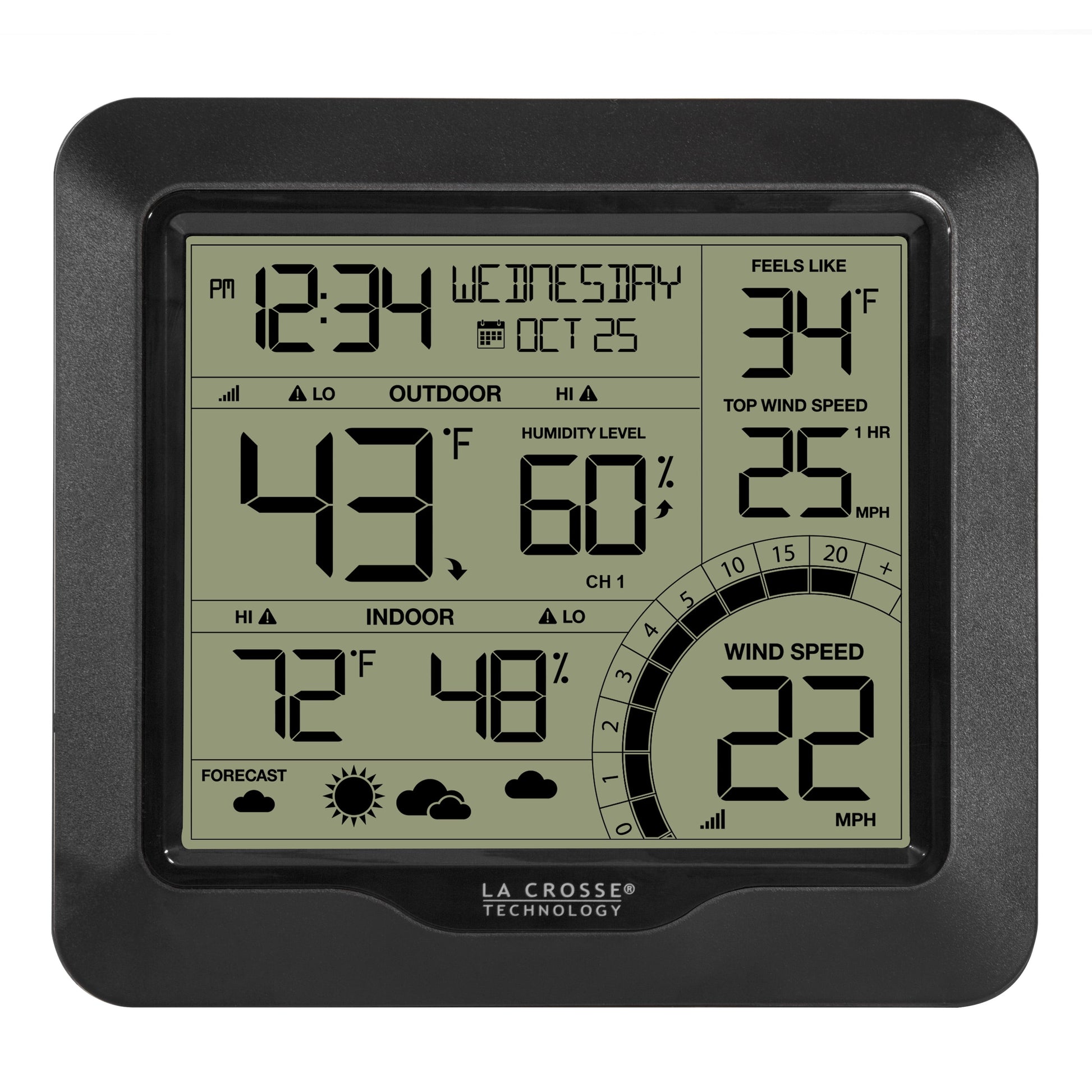Wind and Weather Station, 1 Each, 327-1417BW