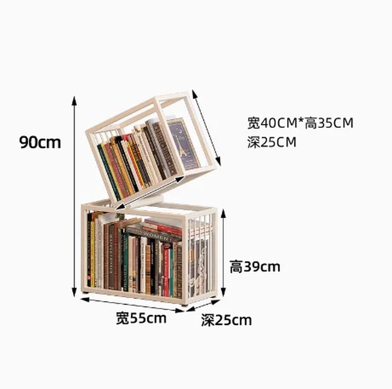 Rotating Bookshelf Storage Book Shelves Magazine Rack Shelf Organizer Aesthetic Children'S Bookcases Estantes Storage Furniture