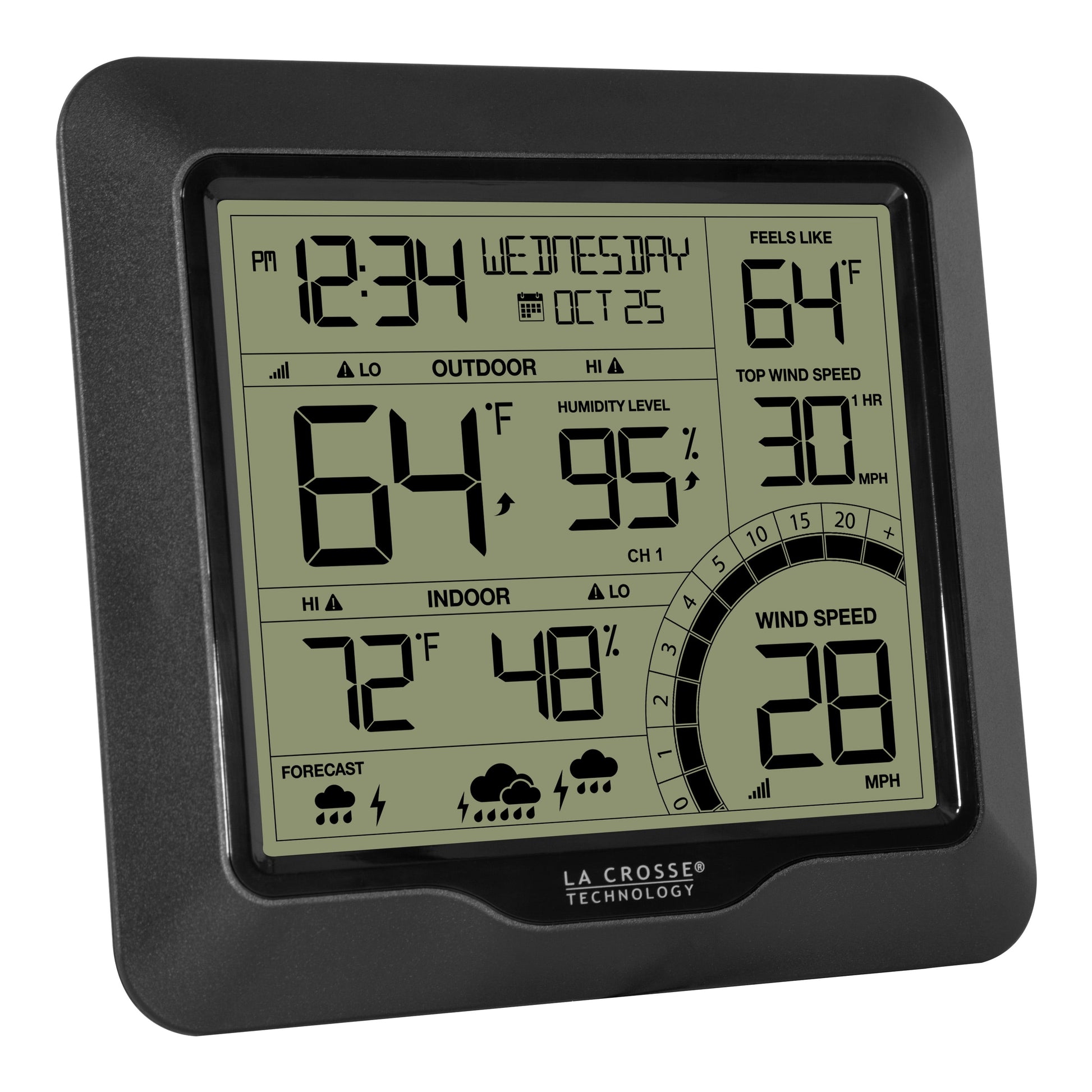 Wind and Weather Station, 1 Each, 327-1417BW