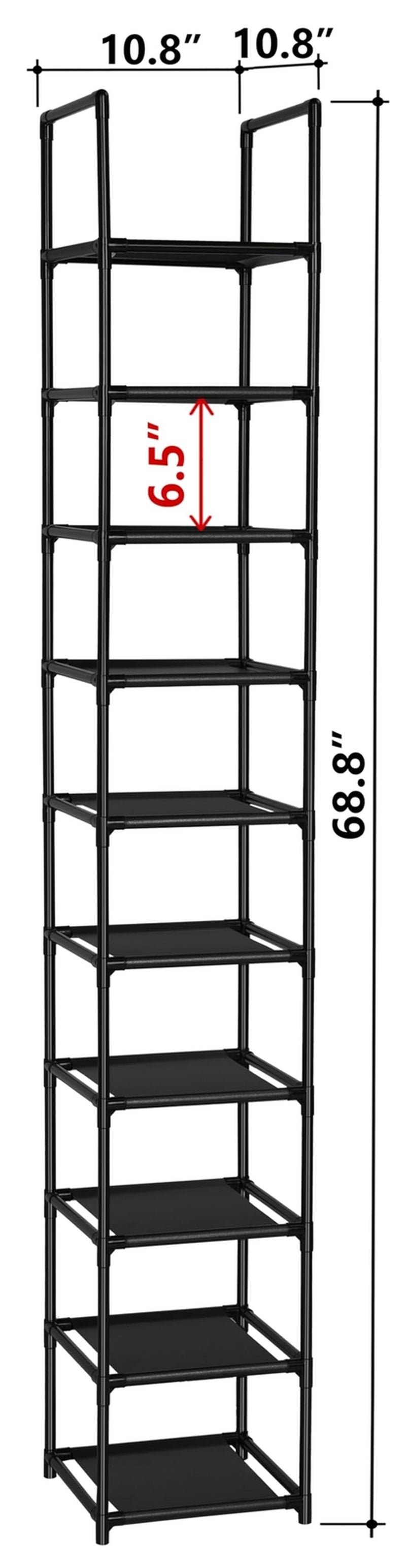 Organizador De Almacenamiento De Estantes Para Zapatos De 10 Niveles