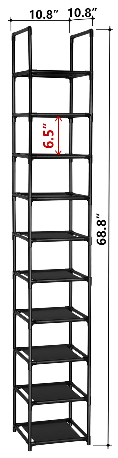 Organizador De Almacenamiento De Estantes Para Zapatos De 10 Niveles