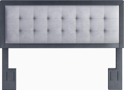 Zoe Upholstered, King, Grey/Charcoal