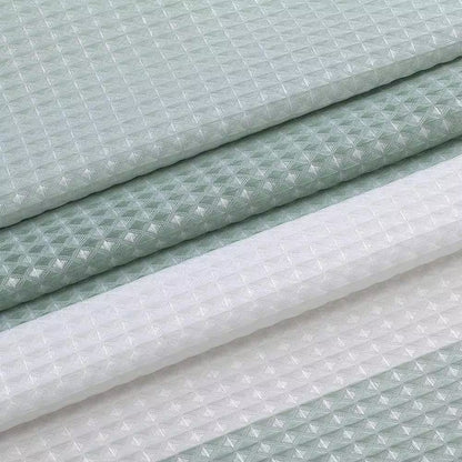 Ombre 72 In. Spa Waffle Weave Fabric Shower Curtain