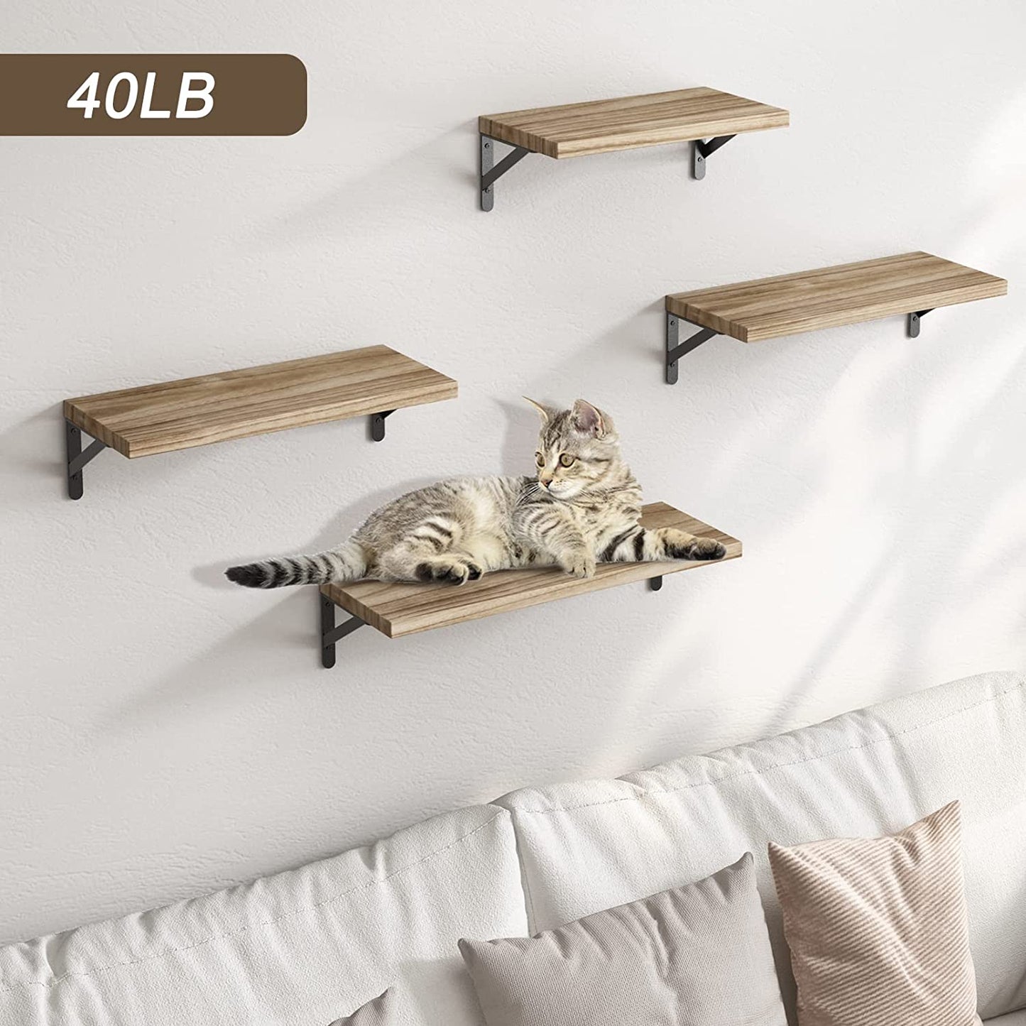 Estantes Flotantes Madera Rústica Para Decorar El Baño Sala De Estar Y Plantas