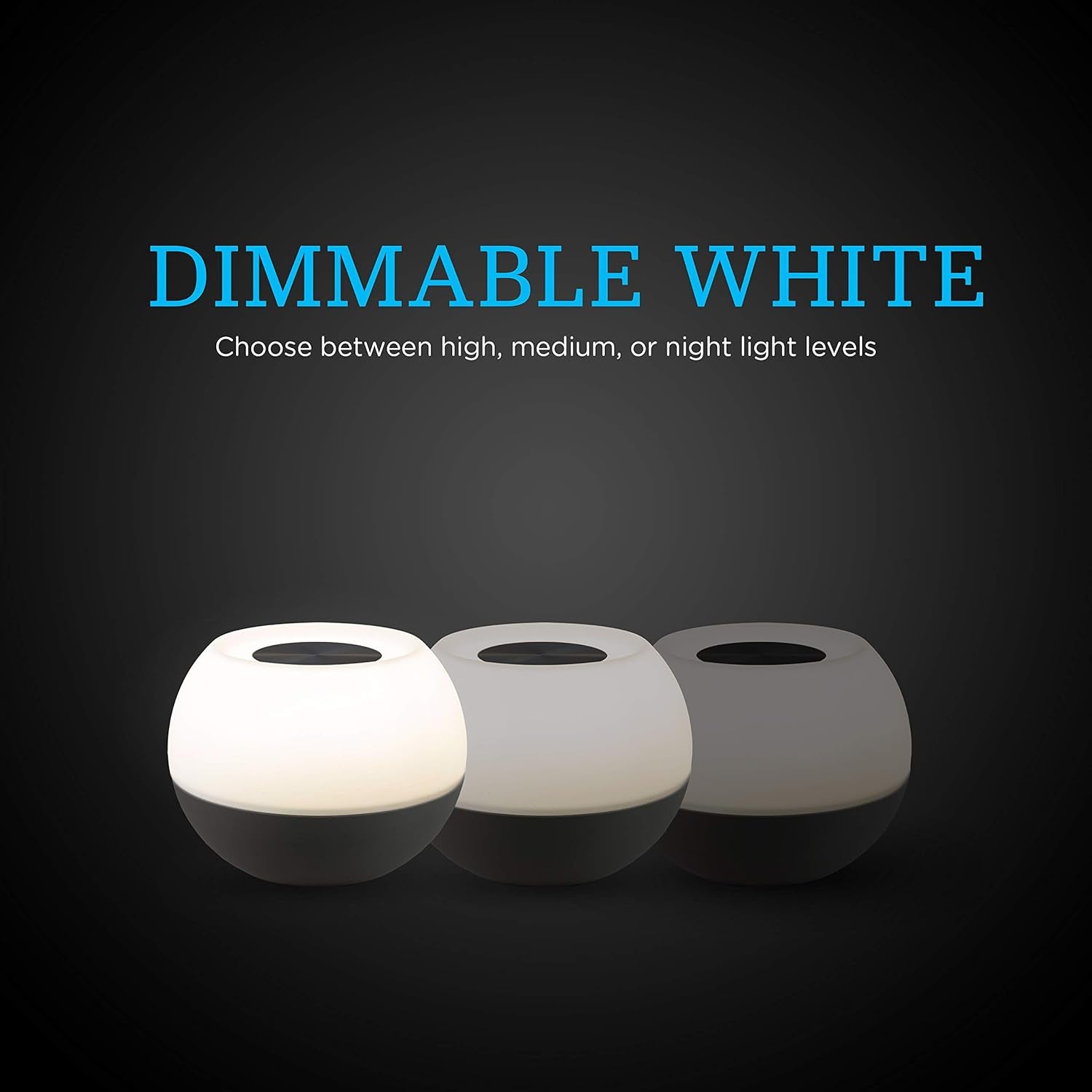 Color-Changing LED Lamp, Modern Night Light, Dimmable White & Vibrant RGB, Touch Sensor On/Off, Compact, Ideal for Bedside, Office, Dorm, Kid'S Room, Gray, 48080