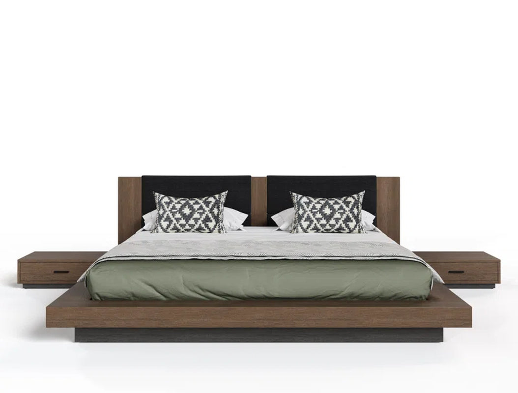 Boushra Solid Wood 3 Piece Bedroom Set