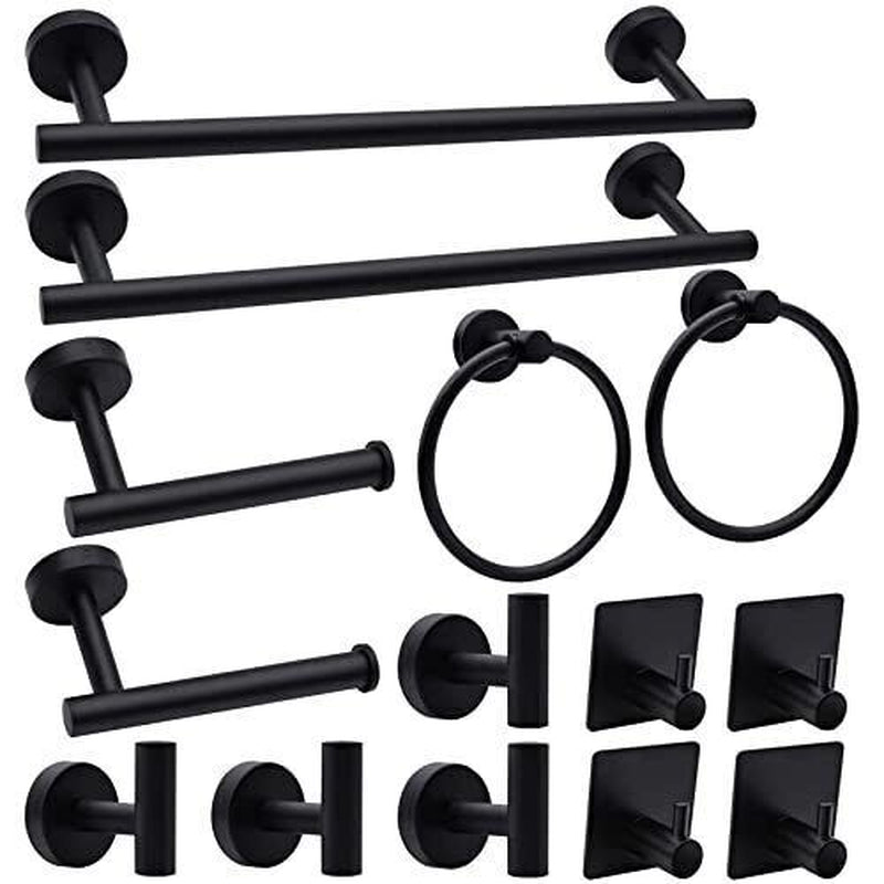 Bathroom Accessory Set, Bathroom Sets Accessories, Matte Black Bathroom
