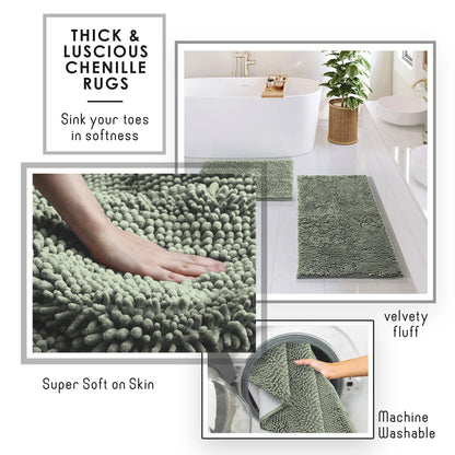 22 Piece Bamboo Bathroom Sets, Sage Green Bathroom Accessories Set for Minimalistic Bathroom Décor