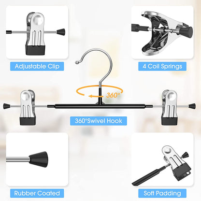 Perchas Para Faldas Clips Perchas Faldas Ajustables Para Mujeres Organizadores