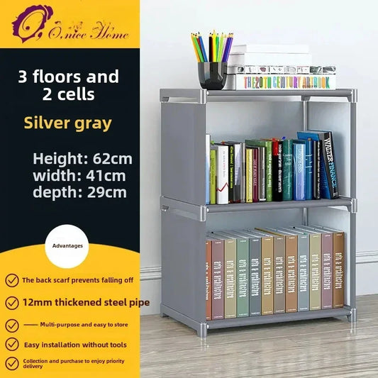 Multilayer Dustproof Wardrobe High Capacity Partition Bookshelf Bedroom Open Simple Assembly Storage Cabinet Bedroom Furniture