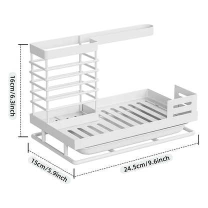 Dish Drying Rack with Drainboard Kitchen Rack Holder Rustproof Kitchen Drain Shelf for Kitchen Counter
